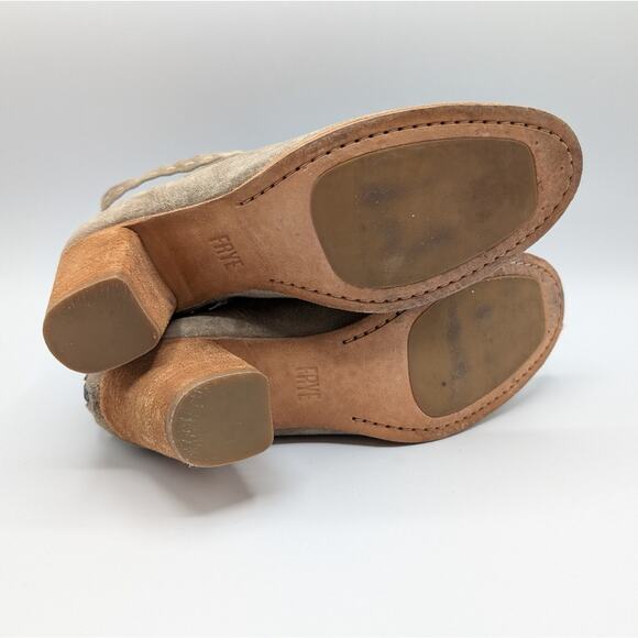 Frye Naomi Suede Ankle Booties Size 9.5 - Picture 5 of 7